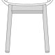 krzesło podstawa czworonożna BL3P14
