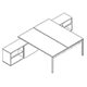biurko dwustanowiskowe BOYL41 1800-1902x3210mm