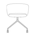 krzesło z podstawą aluminiową GRP19K 552x519mm