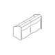 lada recepcyjna z organicznym frontem LUV14 1996x770mm