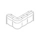 lada recepcyjna z organicznym frontem LUV41 2340x1103mm