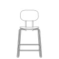 N1N04H 545x560mm Wysokość: Krzesło:1000mm Siedzisko:638mm