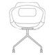 krzesło UFP19K 620x620mm
