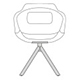 krzesło UFP9 600x600mm