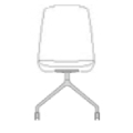 krzesło konferencyjne UKP19K 475x580mm