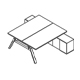 biurko bench z szafką V1823 1800x2400mm