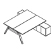 biurko bench z szafką V2023 2000x2400mm