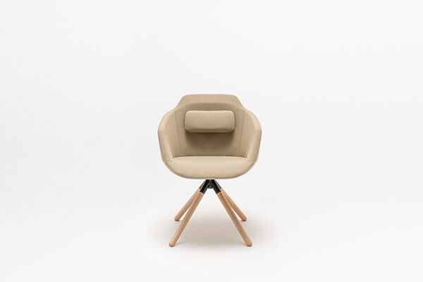 Ultra krzesło z podstawą drewnianą