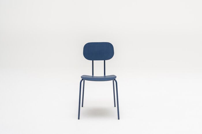 New School - krzesło ze sklejki podstawa czworonożna