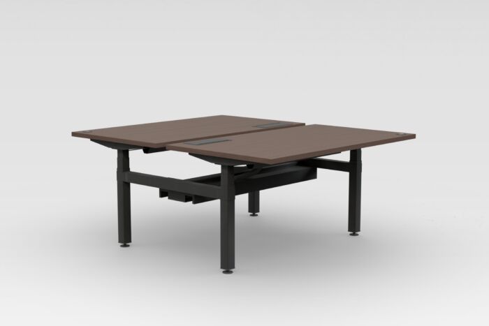 Ogi Drive Bench ze wspólną szyną kablową - biurko bench regulowane elektrycznie, stelaż jednosilnikowy