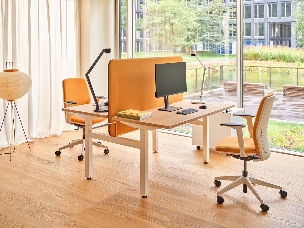 krzesło biurowe oparcie tapicerowane Evo