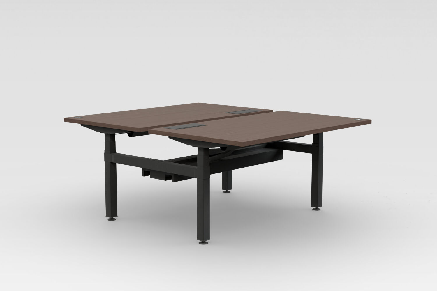 biurko bench regulowane elektrycznie Ogi Drive Bench ze wspólną szyną kablową