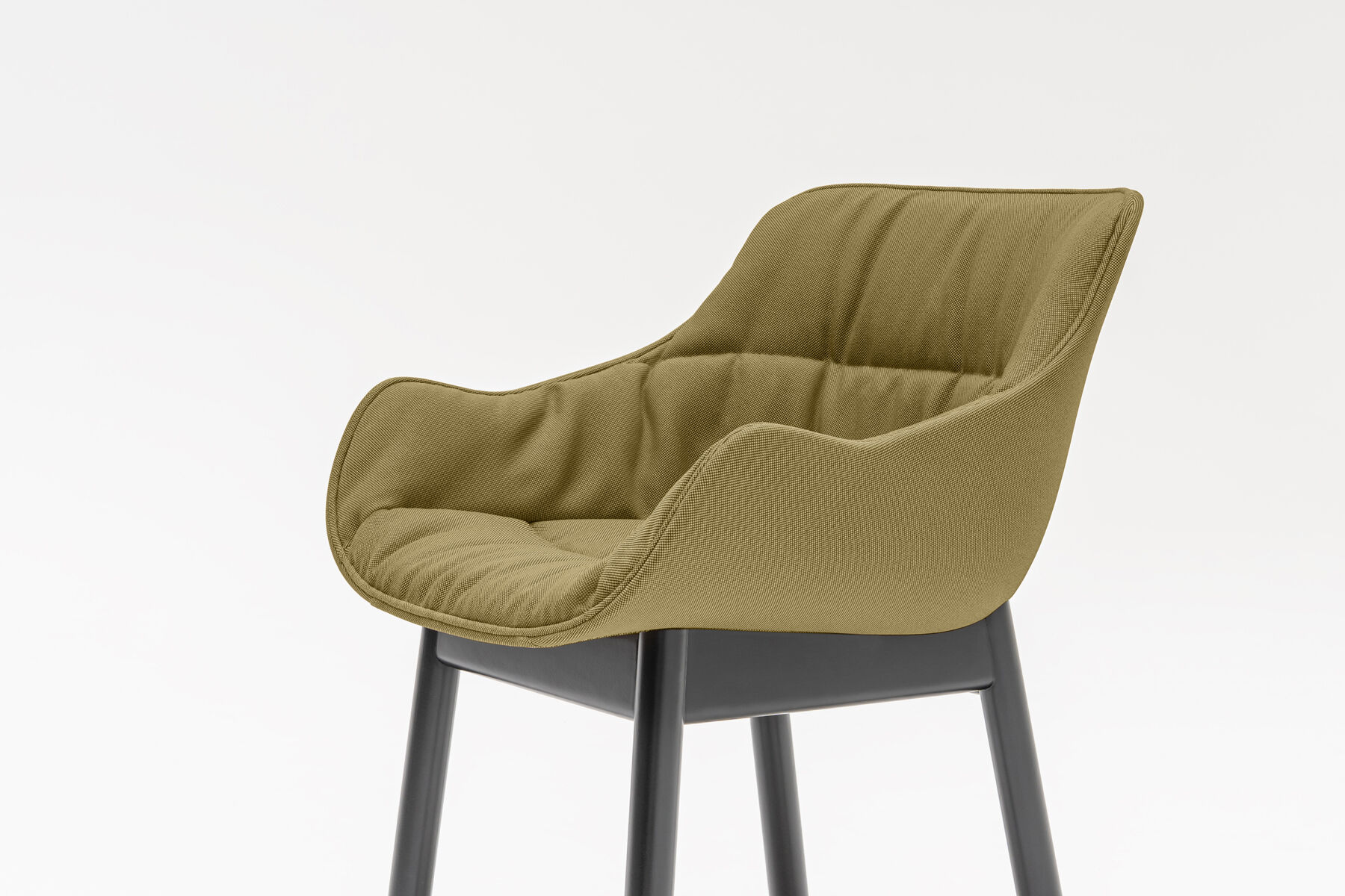 krzesło kubełkowe tapicerowane podstawa drewniana
 Baltic Soft Duo