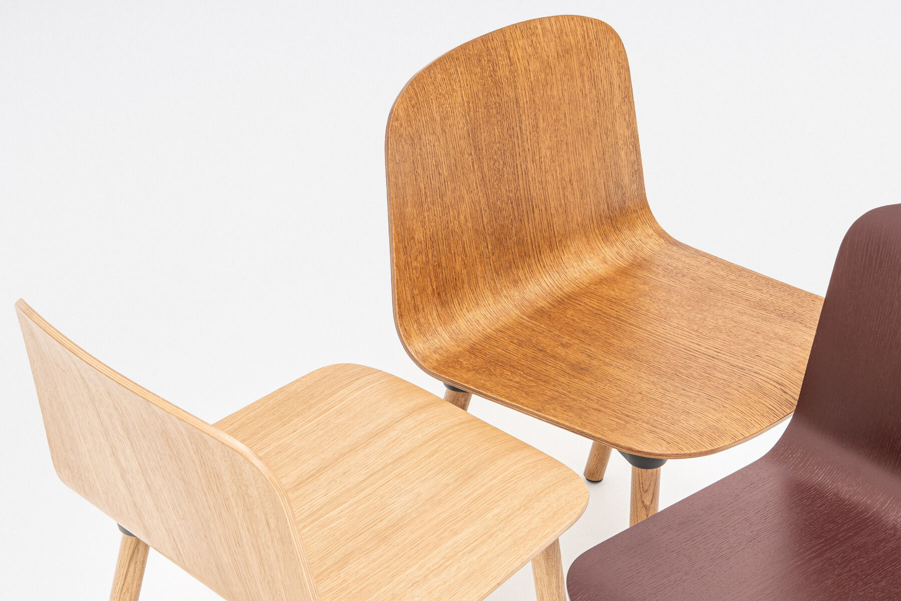 krzesło ze sklejki podstawa drewniana Nud