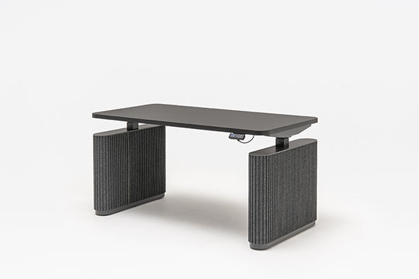 Ogi Drive biurko regulowane elektrycznie, stelaż dwusilnikowy z zabudową