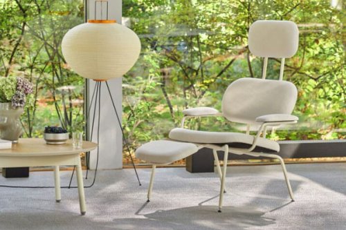 New School Lounge - fotel z zagłówkiem tapicerowany